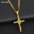 Vintage Rose Cross Necklace Pendant - K World Bizarre