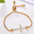 Charm 1 Row Round Cross Crystal Bracelet - K World Bizarre