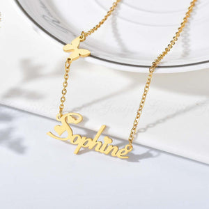 "Sophine" Butterfly Necklace - K World Bizarre