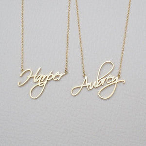 "Aubrey" Name Necklace - K World Bizarre