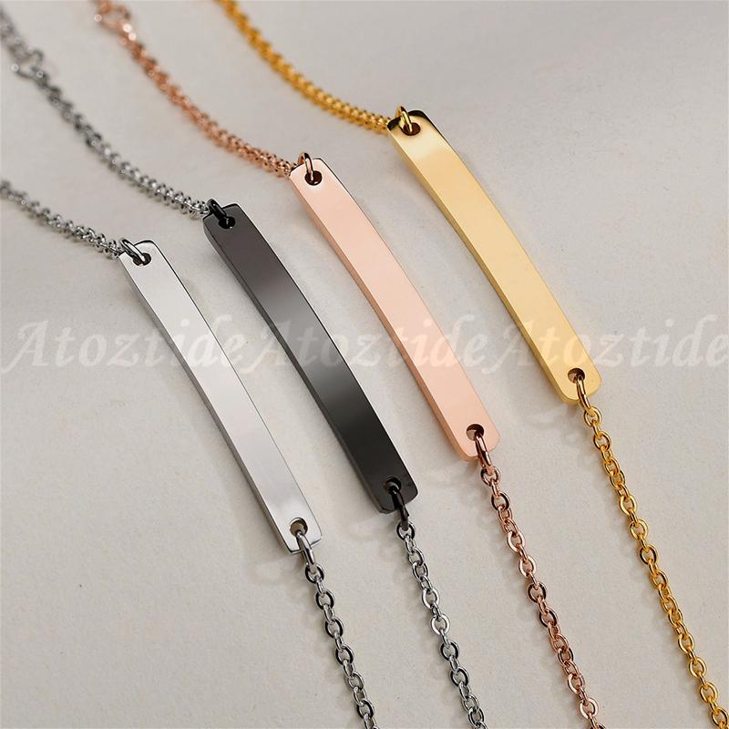 Customized Words Bar Chain Bracelet Women - K World Bizarre