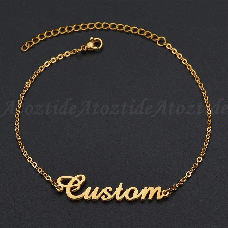 Customized 14K Gold Name Bracelet - K World Bizarre