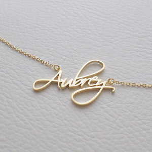 "Aubrey" Name Necklace - K World Bizarre