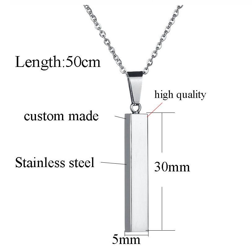 Stainless Steel Bar Necklace - K World Bizarre