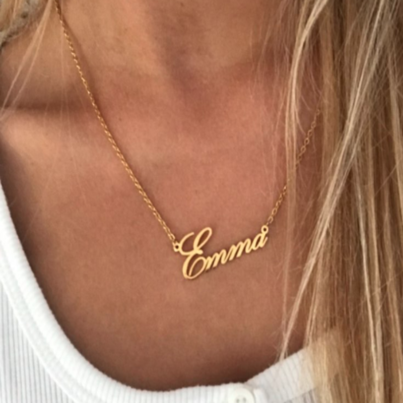 Customized 14k Gold Plated Necklace - K World Bizarre