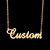 Customized 14k Gold Plated Necklace - K World Bizarre