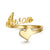 Customized Name Solid Heart Ring - K World Bizarre