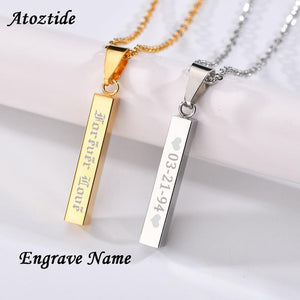 Stainless Steel Bar Necklace - K World Bizarre