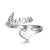 Customized Name Solid Heart Ring - K World Bizarre