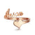 Customized Name Solid Heart Ring - K World Bizarre